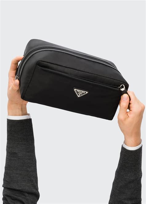 prada pouches mens|Prada toiletry bag men's.